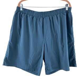 Simply Southern Men’s Blue Tropical Print Lining Shorts Swim Suit Trunks Sz XXL‎